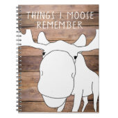 事Iのアメリカヘラジカは螺線形ノートを覚えています ノートブック (正面)