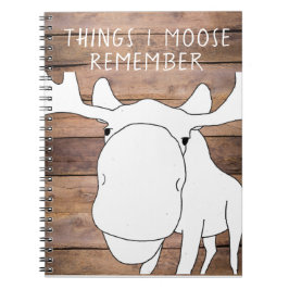 事Iのアメリカヘラジカは螺線形ノートを覚えています ノートブック