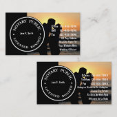 二か国語の公証人の名刺 名刺 (正面/裏面)