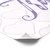 二つがひとつになる。ハートの形状が塗りつぶされたカラフル ポスター (コーナー)