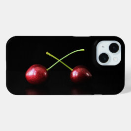 二つのさくらんぼイフコン iPhone 15ケース