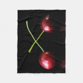 二つのさくらんぼfbcna フリースブランケット (正面)