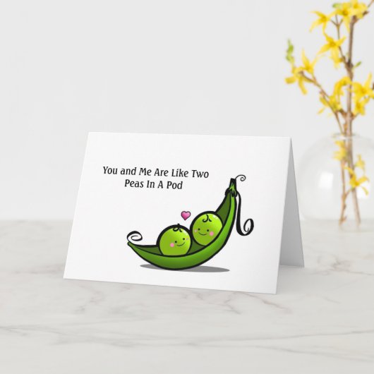 二つのさや カード (黄色い花)