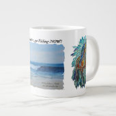 二つのイメージのマグ、ジャンボ20のoz、 ジャンボコーヒーマグカップ (正面右)