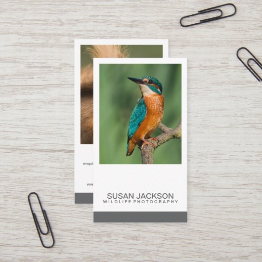 二つのイメージの写真撮影の名刺 名刺 (正面/裏面インサイチュ)