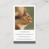 二つのイメージの写真撮影の名刺 名刺 (裏面)