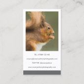 二つのイメージの写真撮影の名刺 名刺 (裏面)