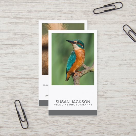 二つのイメージの写真撮影の名刺 名刺 (正面/裏面インサイチュ)