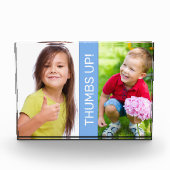 二つのイメージフォトブロックのパーソナライズ フォトブロック (正面)