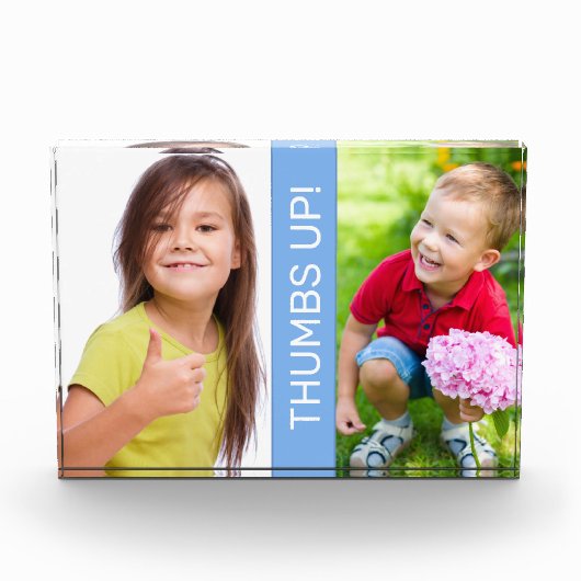 二つのイメージフォトブロックのパーソナライズ フォトブロック (正面)