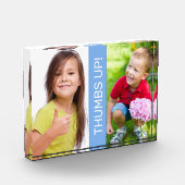 二つのイメージフォトブロックのパーソナライズ フォトブロック (左)