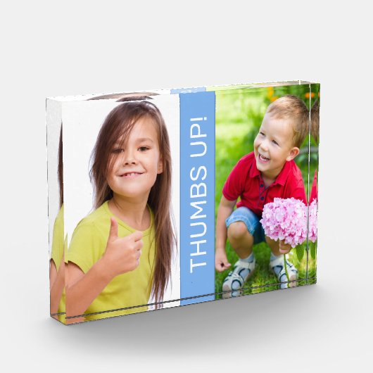 二つのイメージフォトブロックのパーソナライズ フォトブロック (左)