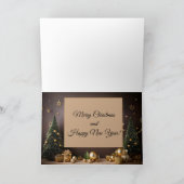 二つのイメージ休日グリーティングカード サンキューカード (内部)