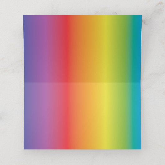 二つのスカルの紙吹雪のゲイ結婚 プレイスカード (内部開封)