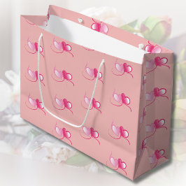 二つのハートが一つに会う ラージペーパーバッグ