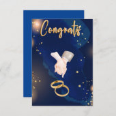 二つのハートが一つの結婚おめでとう (正面/裏面)