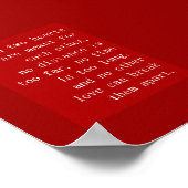 二つのハートが互いに距離を置かない場合 ポスター (角)