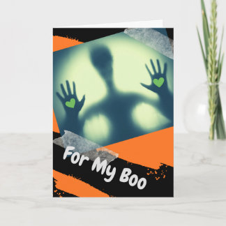 二つのハートエイリアンハロウィーンfor My Boo カード