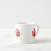 二つのハートブーケ エスプレッソカップ (正面右)