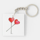 二つのハートロリー キーホルダー (裏面)