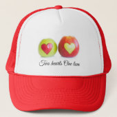 二つのハートワンラブ キャップ (正面)