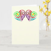 二つのハート結婚の カード (黄色い花)