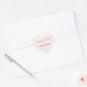 二つのハート結婚の ハートシール (封筒)