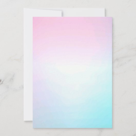 二つのハート、二つのリングや輪は永遠の約束を果たす 招待状 (裏面)