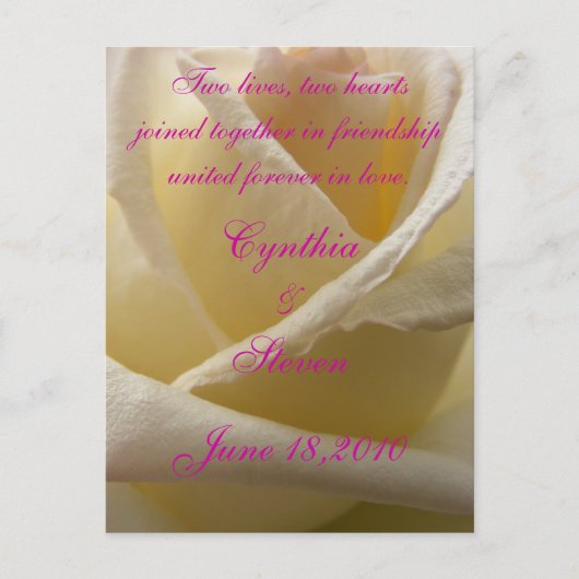 二つのハート、二つの生活 案内ポストカード (正面)