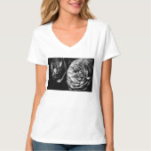 二つのバラ Tシャツ (正面)