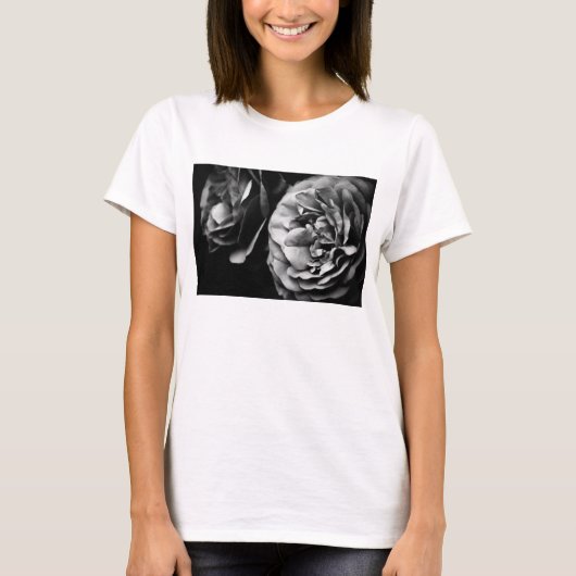 二つのバラ Tシャツ (正面)