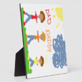 二つのパパと一つの息子。 フォトプラーク (側面)