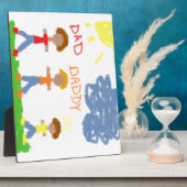 二つのパパと一つの息子。 フォトプラーク (側面)