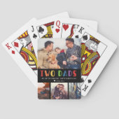 二つのパパは一つより良い|父の日の写真 トランプ (裏面)