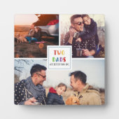 二つのパパは一つより良い |父の日の写真 フォトプラーク (正面)