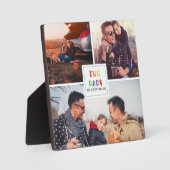 二つのパパは一つより良い |父の日の写真 フォトプラーク (正面)