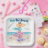 二つのビーチ |子供の誕生日 ペーパープレート (パーティー)