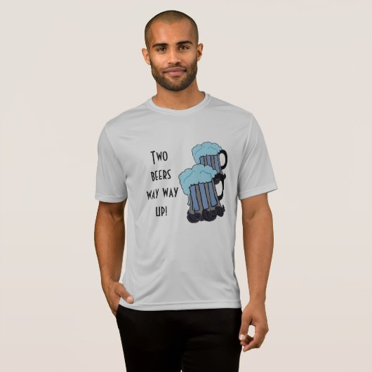 二つのビールが上に向かって進む！ Tシャツ (正面フル)