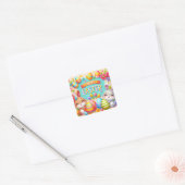 二つのブンニ祝ーズの復活祭 スクエアシール (封筒)