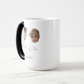 二つのベビー顔写真ギフト孫の父の日 モーフィングマグカップ (正面左)