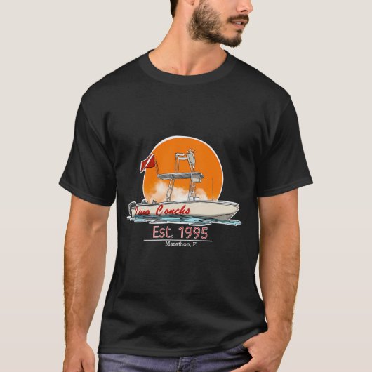 二つのホラガイ Tシャツ (正面)