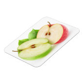 二つのリンゴの半分 マグネット (左側)