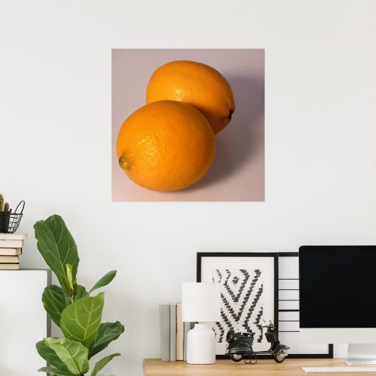 二つのレモン ポスター (ホームオフィス)