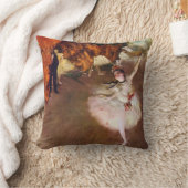 二つのヴィンテージバレエとバレリーナbyエドガー・デガス クッション (ブランケット)