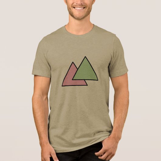 二つの三角チェーン トライブレンドTシャツ (正面)