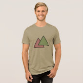 二つの三角チェーン トライブレンドTシャツ (正面全面)
