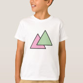 二つの三角チェーン Tシャツ (正面)