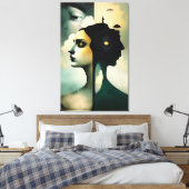 二つの世界 キャンバスプリント (インサイチュ (寝室))