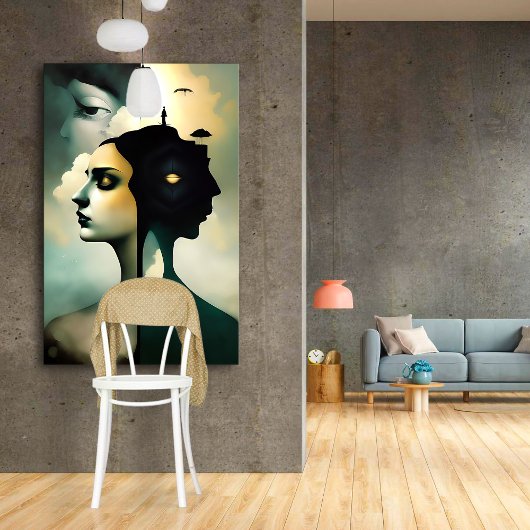 二つの世界 キャンバスプリント