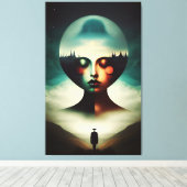 二つの世界 キャンバスプリント (インサイチュ (ウッドフロア))